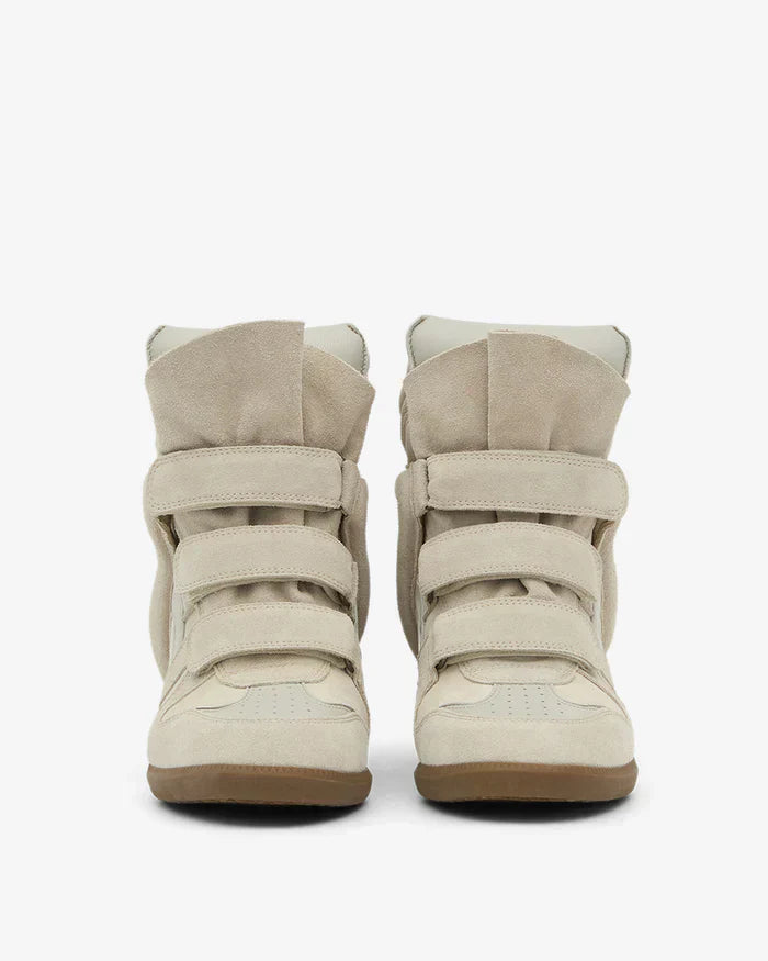 Bekett leather wedge sneakers