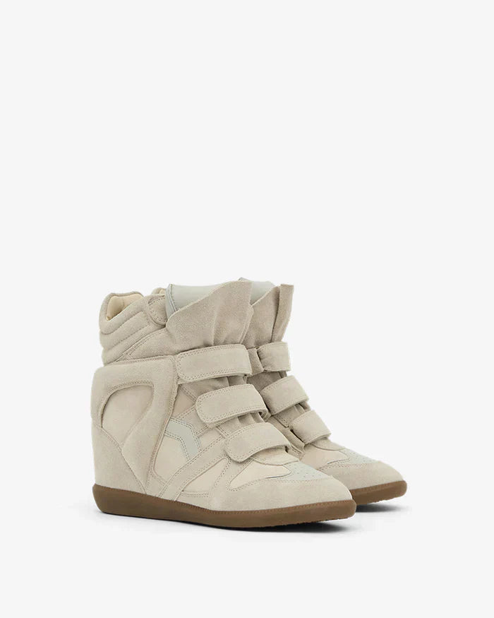 Bekett leather wedge sneakers