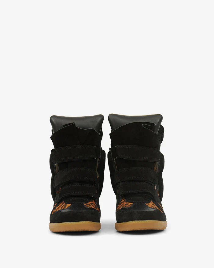 Bekett leather wedge sneakers