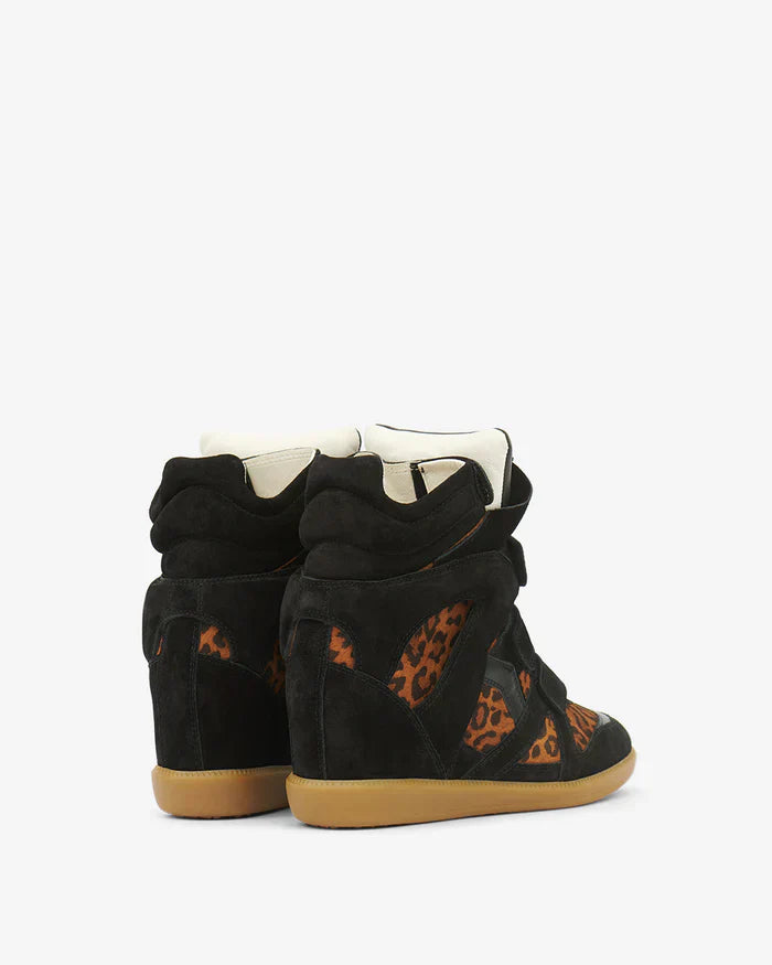 Bekett leather wedge sneakers
