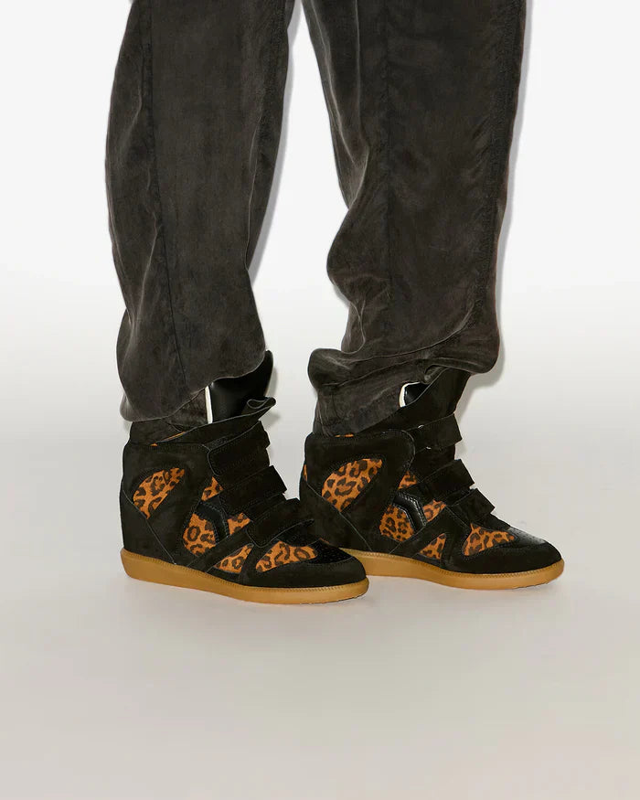 Bekett leather wedge sneakers