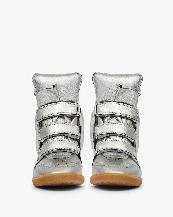 Bekett leather wedge sneakers