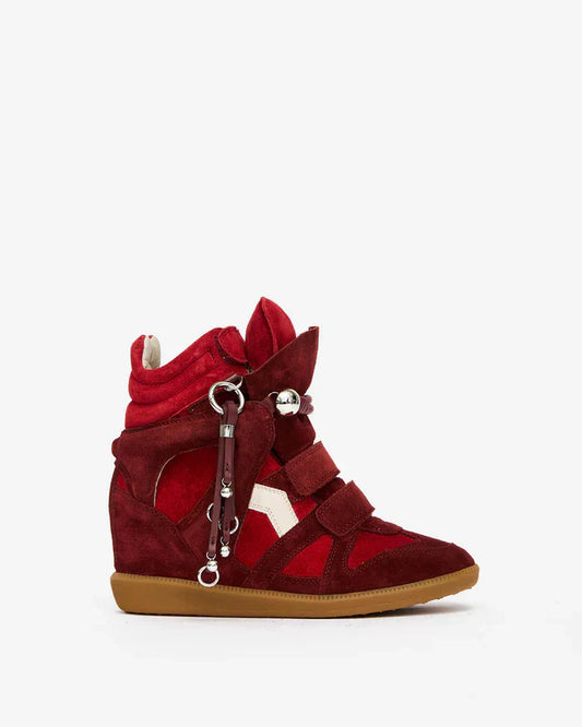 Bekett leather wedge sneakers