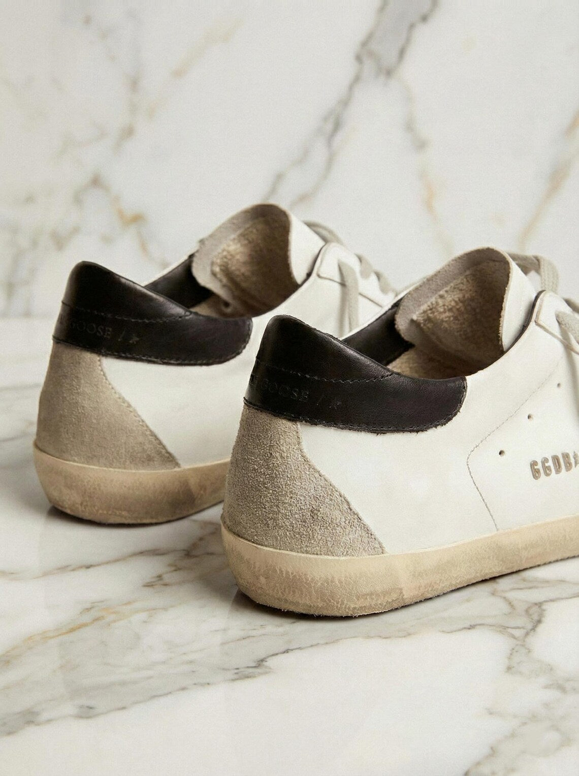 Authentic SUPERSTAR GOLDEN GOOSE Sneakers: ggdb white leather Shoes, Luxury Footwear