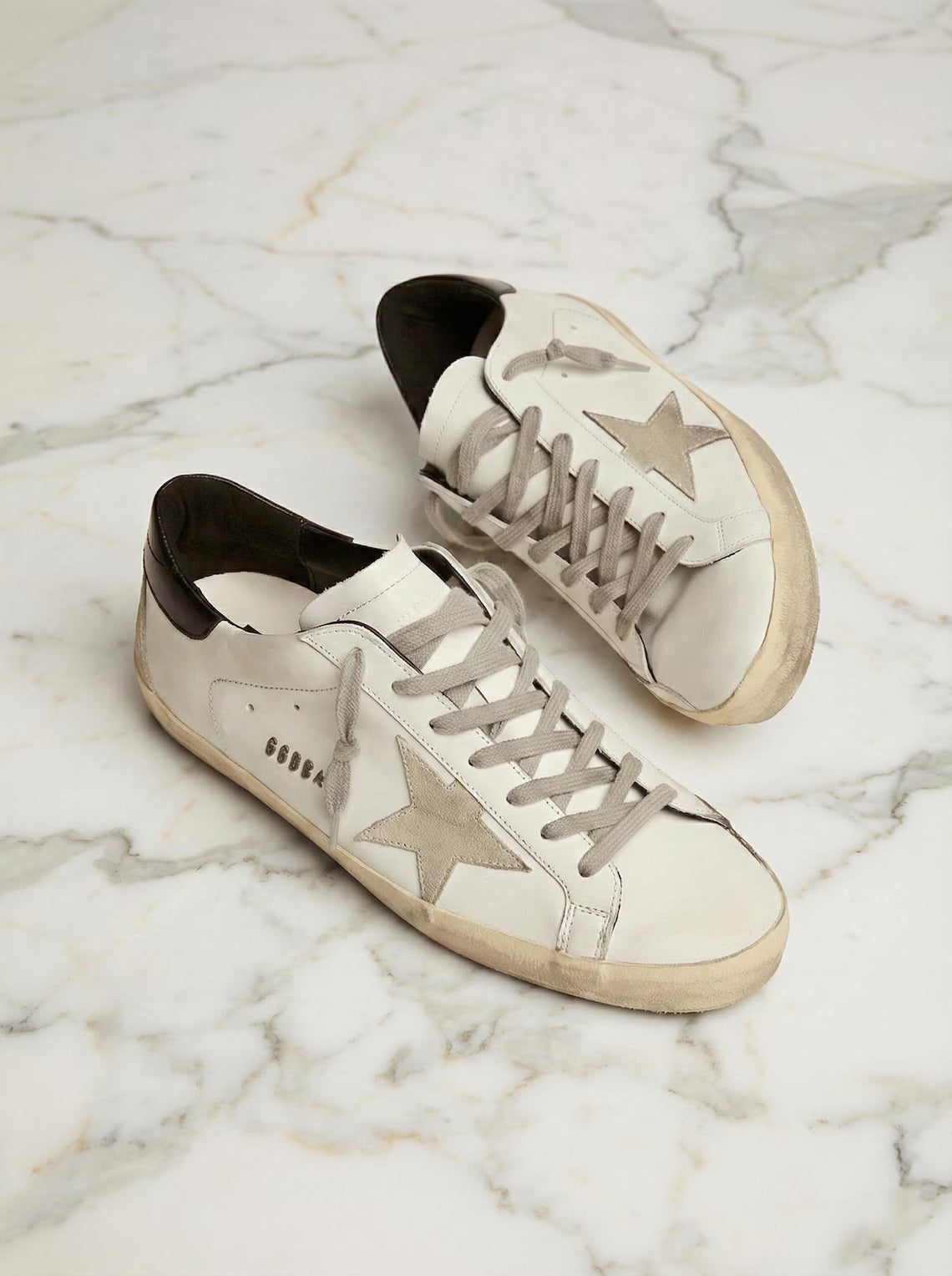 Authentic SUPERSTAR GOLDEN GOOSE Sneakers: ggdb white leather Shoes, Luxury Footwear