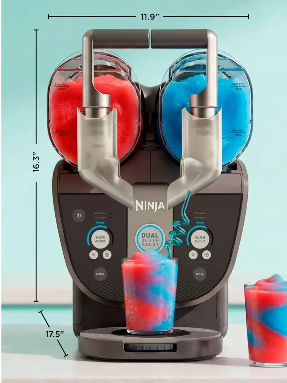 Ninja™ SLUSHi™ Twist Slushie Machine in blue, 10+ Servings