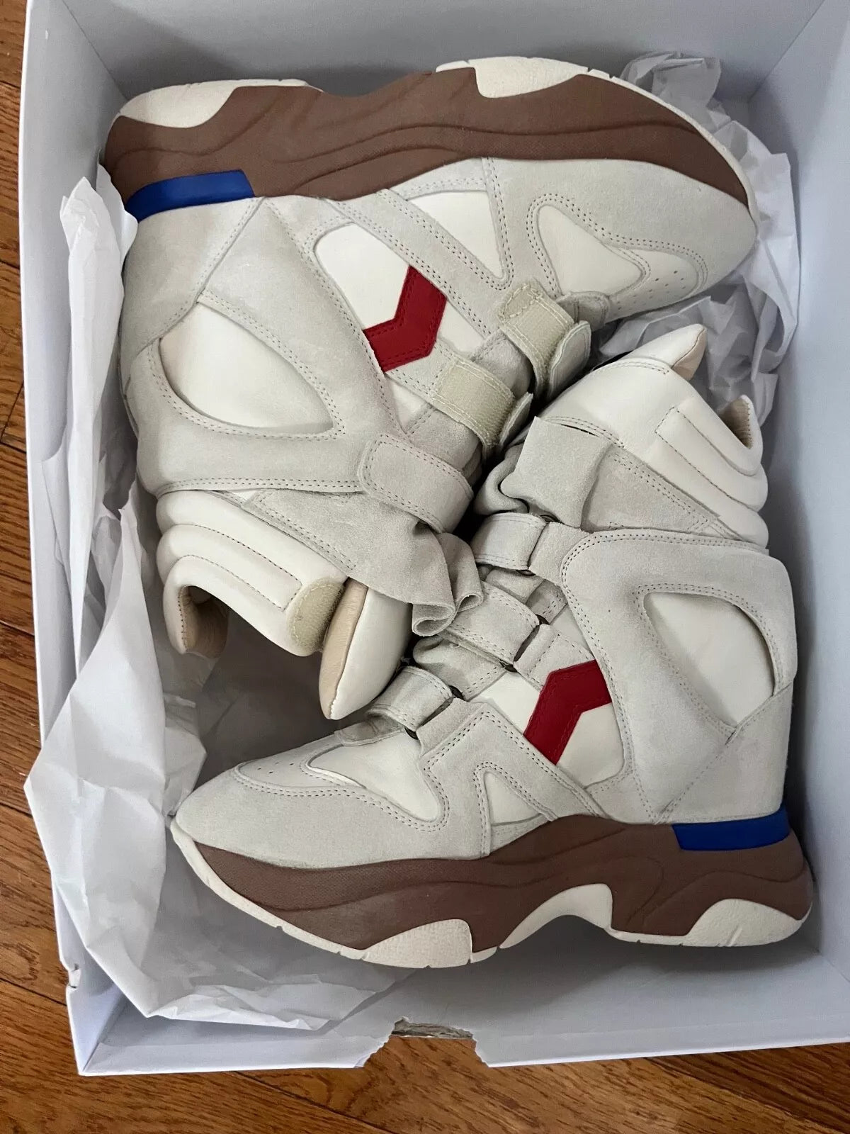 isabel marant sneakers BALSKEE SNEAKERS balskee high-top leather wedge