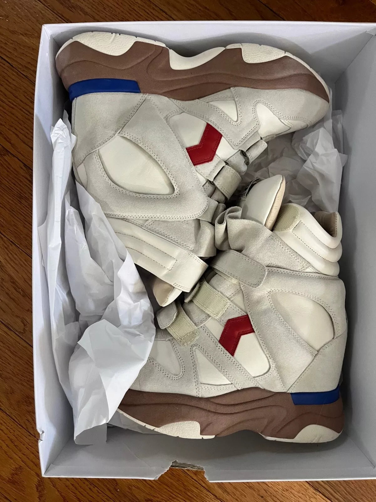 isabel marant sneakers BALSKEE SNEAKERS balskee high-top leather wedge