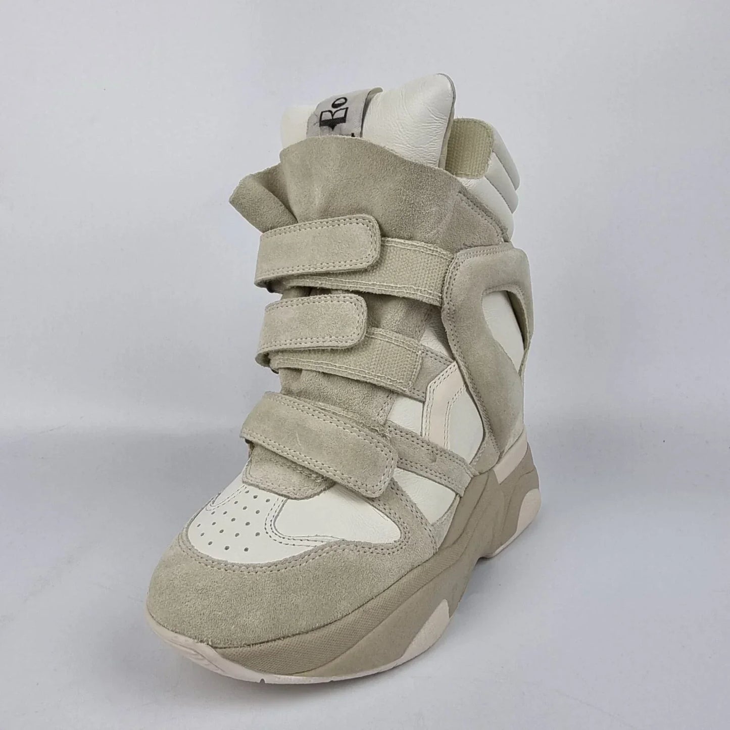 Isabel Marant Balskee White Suede Sneakers New & Authentic