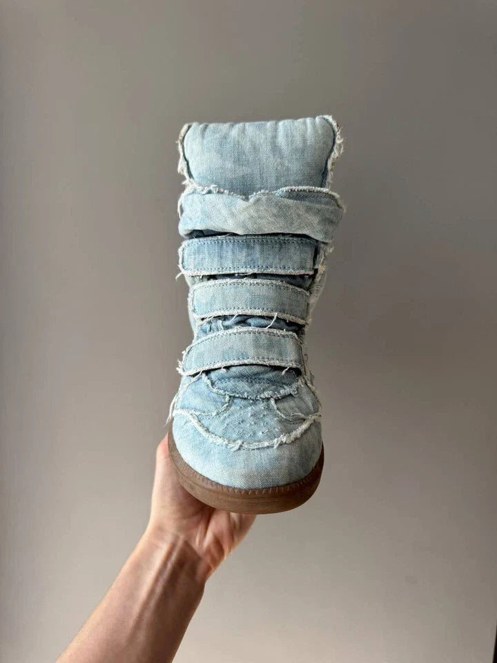 Isabel Marantz Sneakers Shoes Black Suede & Gold